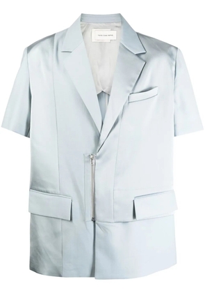 Feng Chen Wang short-sleeved blazer - Blue