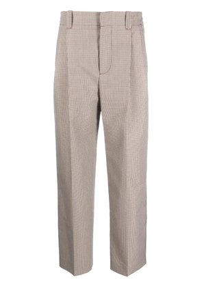 Marni pleated cropped trousers - Neutrals