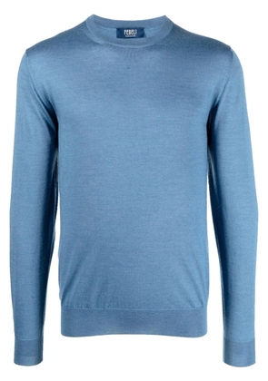 Fedeli crew neck jumper - Blue