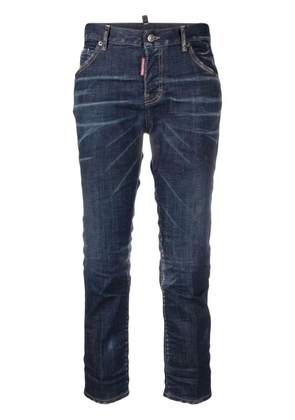 DSQUARED2 low-rise cropped jeans - Blue
