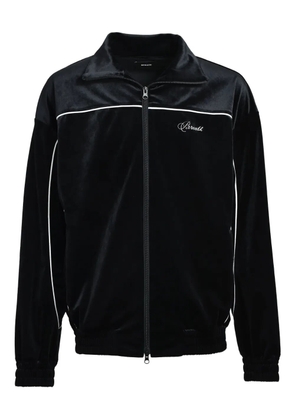 BREATH Script logo piped jacket - Black