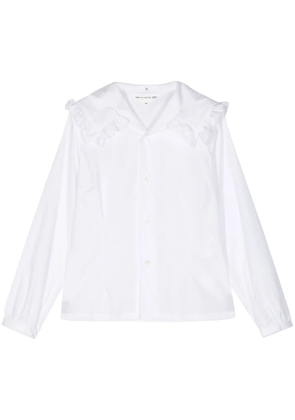 Comme Des Garçons Girl ruffled cotton shirt - White
