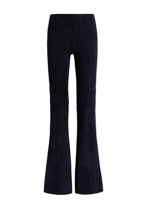 Stouls flared leather trousers - Blue