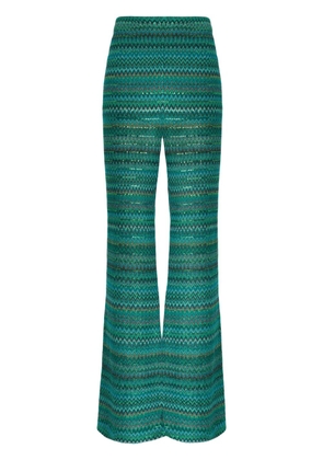 Missoni Zigzag flared trousers - Green