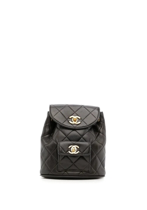 CHANEL Pre-Owned 1992 mini Duma backpack - Black