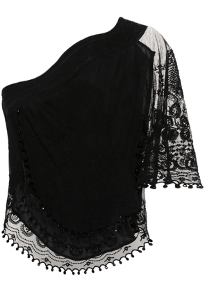 ISABEL MARANT Victorine bead-trim blouse - Black