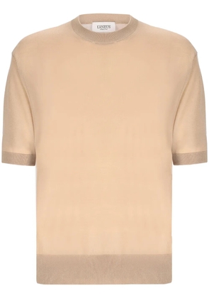 Laneus fine-knit T-shirt - Neutrals