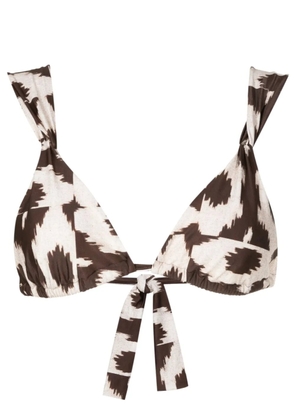 Lenny Niemeyer Puglia twist-detailing bikini top - Brown