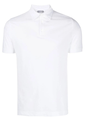 Zanone basic short-sleeved polo shirt - White