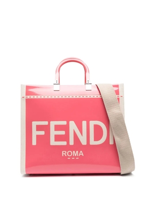 FENDI logo-print tote bag - Pink