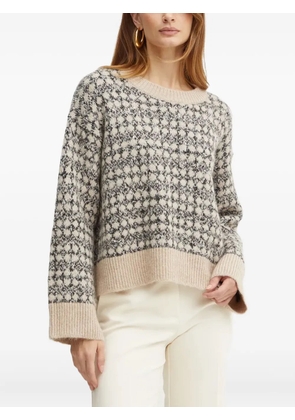 BOSS Fernade patterned sweater - Neutrals