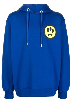 BARROW logo-print cotton hoodie - Blue