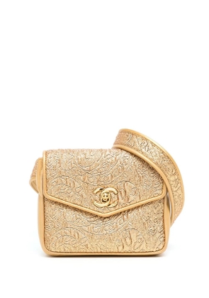 CHANEL Pre-Owned 1992 quilted metallic belt bag - Gold