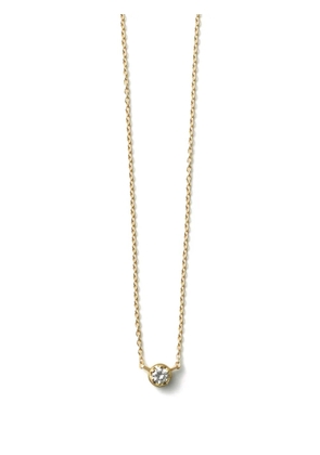 Shihara 18kt yellow gold One Stone diamond necklace