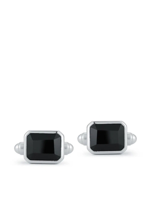 Mateo sterling silver onyx cufflinks