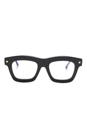 Kuboraum wayfarer-frame glasses - Black
