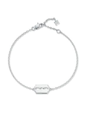 Mateo 14K white gold Mini Razor Blade bracelet