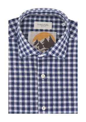 Tintoria Mattei checked shirt - Blue