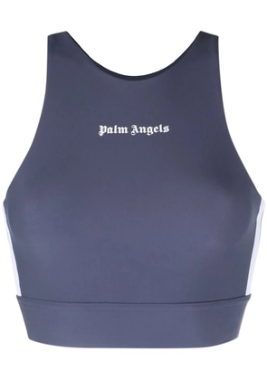 Palm Angels logo-print tank top - Grey