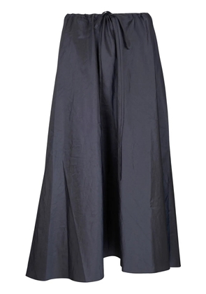 Peter Cohen elasticated-waist silk skirt - Grey