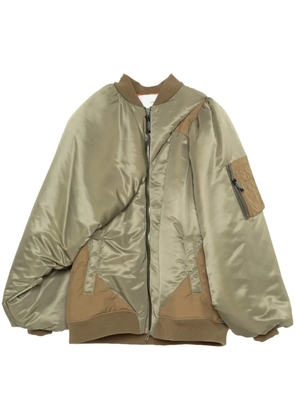 Yoshiokubo satin-finish jacket - Green