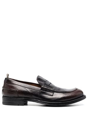 Officine Creative 25mm slip-on leather loafers - Brown