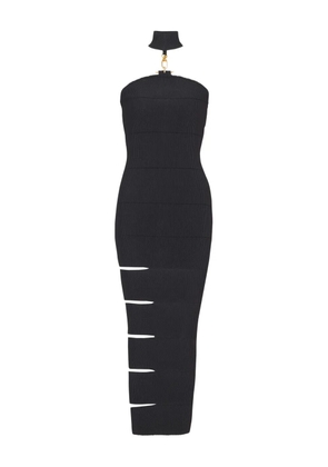 Balmain strapless tube dress - Black