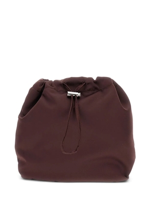 Plan C drawstring-fastening clutch bag - Brown
