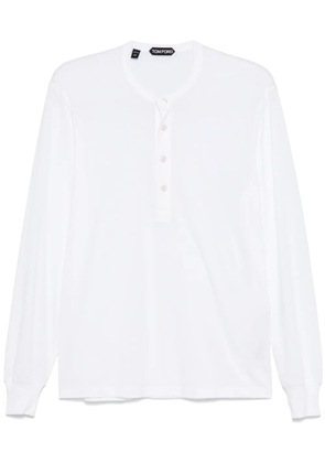 TOM FORD Henley-neck sweater - White