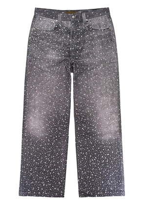 BIRTH OF ROYAL CHILD rhinestone-embellished 'Black' straight jeans - Grey