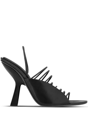 Ferragamo 105mm ultra-fine straps sandals - Black
