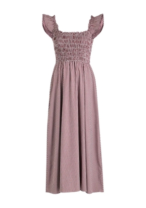 Faithfull the Brand Eudora ruffled gingham maxi dress - Red
