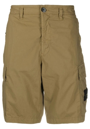 Stone Island side logo-patch bermuda shorts - Brown