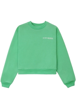 Sporty & Rich Kelly logo-print jumper - Green