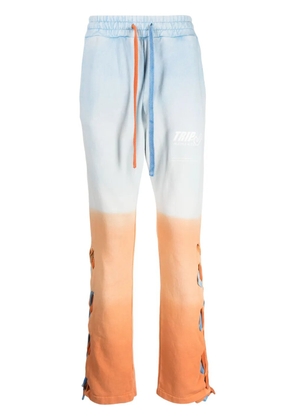 Mauna Kea lace-up detail cotton track pants - Blue