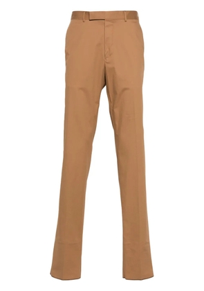 Zegna pressed-crease chino pants - Brown