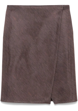 Philosophy Di Lorenzo Serafini wrap midi skirt - Brown