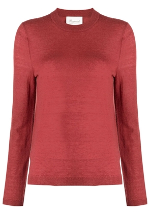 Bonpoint crew-neck cashmere knit top - Red