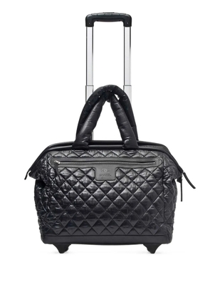 CHANEL Pre-Owned 2012 Cocoon diamond quilted trolley - Black