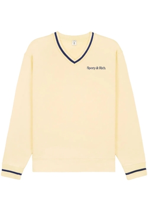 Sporty & Rich New Serif V-neck jumper - Neutrals