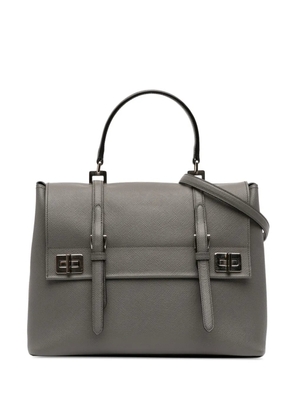 Prada Pre-Owned 2010-2025 Saffiano Cuir Double Turnlock satchel - Grey