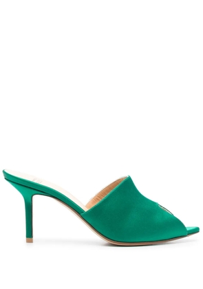 Francesco Russo 75mm satin sandals - Green
