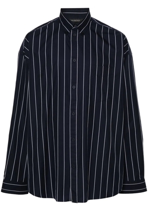 Balenciaga pinstriped shirt - Blue