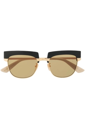 Gucci Eyewear interchangeable-rim round sunglasses - Gold