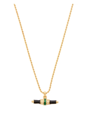 V by Laura Vann Bridget enamel T-bar necklace - Gold