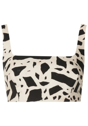 Lenny Niemeyer Elos abstract-print crop top - Neutrals