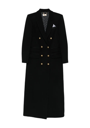 Elisabetta Franchi double-breasted coat - Black