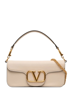 Valentino Garavani Pre-Owned 2018-2025 Calfskin VLogo Loco satchel - White