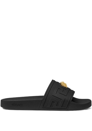 Versace La Medusa slides - Black