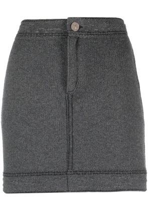 Barrie contrast-stitch mini skirt - Grey